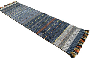 Handwoven Tribal Flatweave Kilim Runner