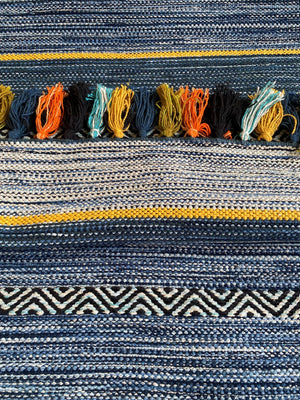 Handwoven Tribal Flatweave Kilim Runner