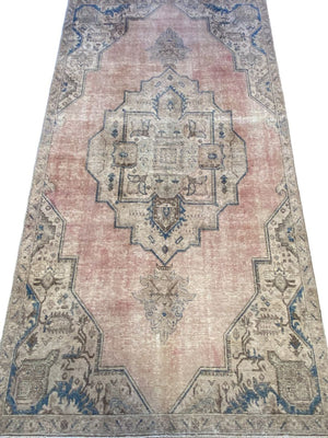 Handmade Vintage Over-dyed Persian Tabriz