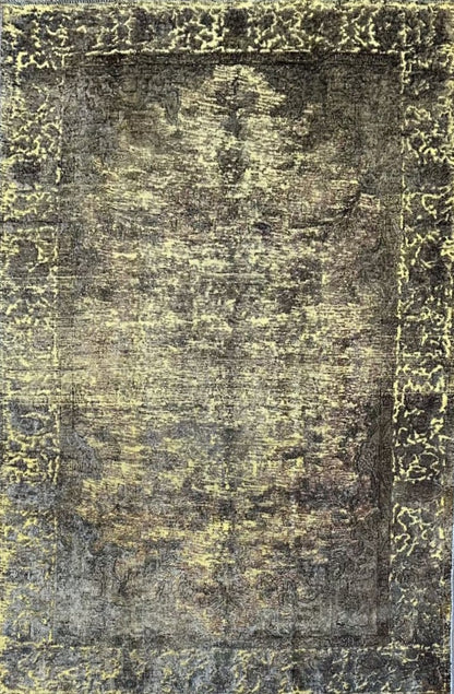 Handmade Vintage Over-dyed Persian Tabriz