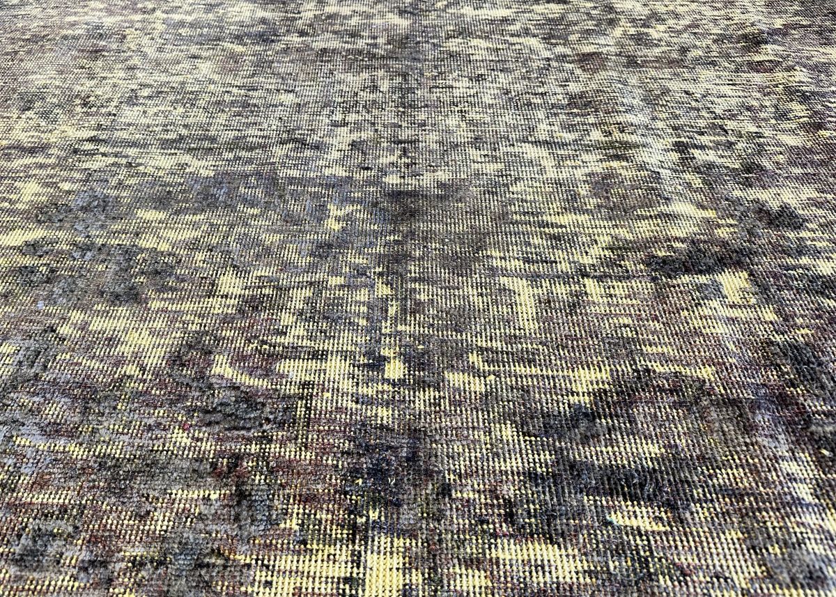 Handmade Vintage Over-dyed Persian Tabriz
