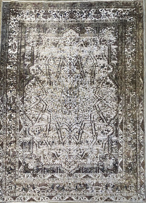 Hand-Knotted Vintage Over-dyed Persian Kerman