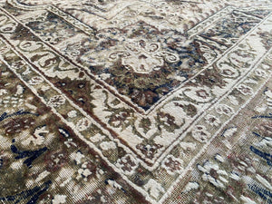 Hand-Knotted Vintage Over-dyed Persian Kerman