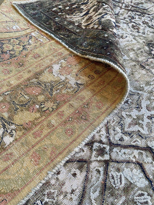 Hand-Knotted Vintage Over-dyed Persian Kerman