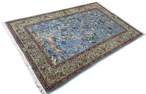 Fine Hand-Knotted Persian Kashan Carpet