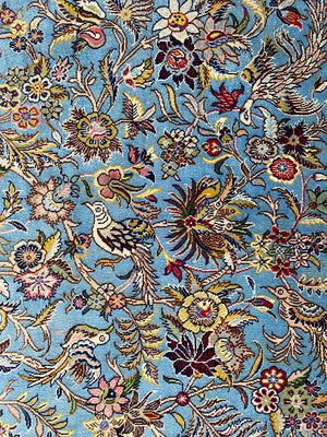 Fine Hand-Knotted Persian Kashan Carpet