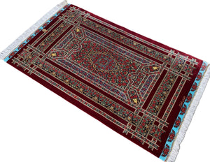 Superfine Hand-Knotted Pure Silk Persian Qum