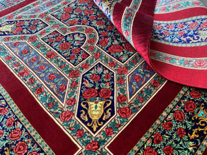 Superfine Hand-Knotted Pure Silk Persian Qum