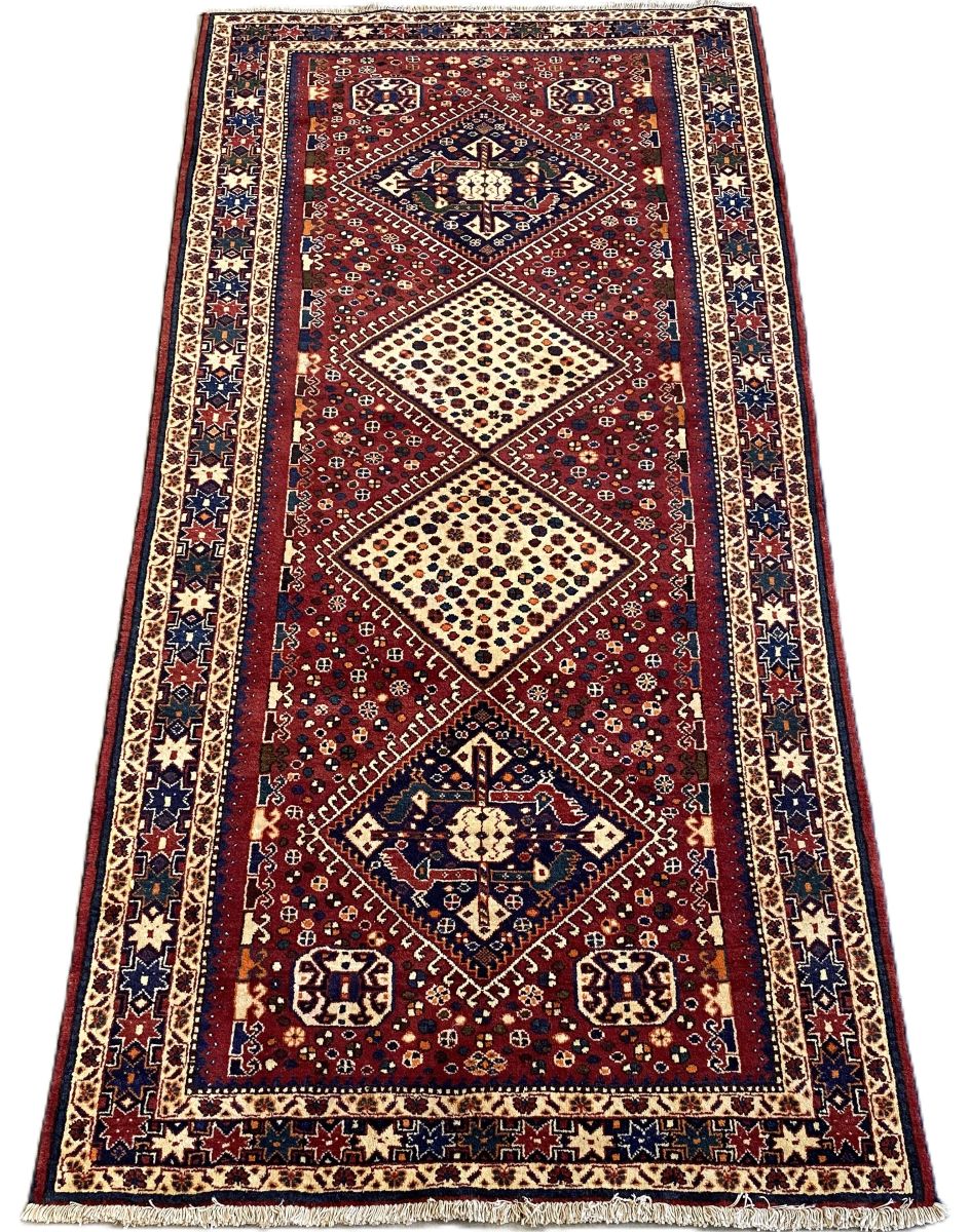 Hand-Knotted Tribal Persian Qashqaie Rug