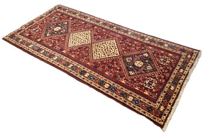 Hand-Knotted Tribal Persian Qashqaie Rug