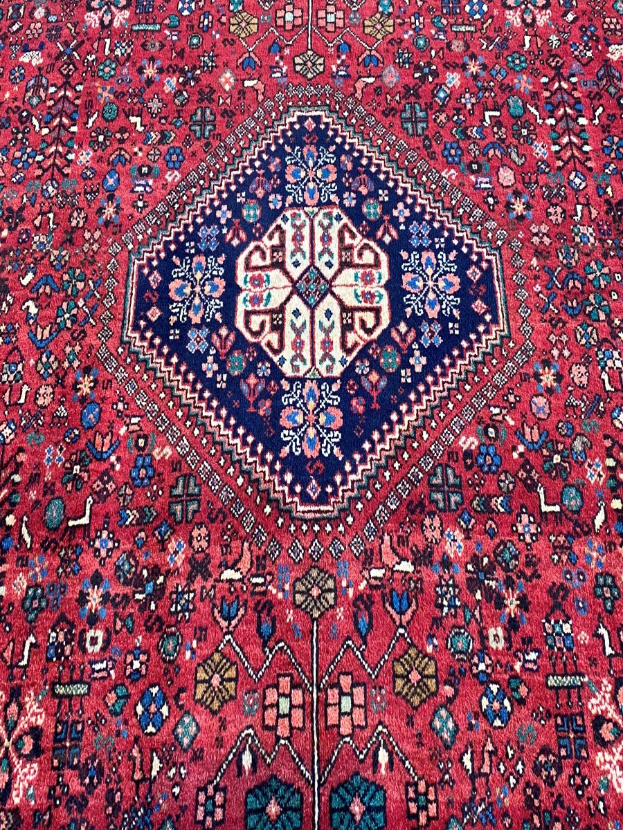 Hand-Knotted Tribal Persian Abadeh Carpet