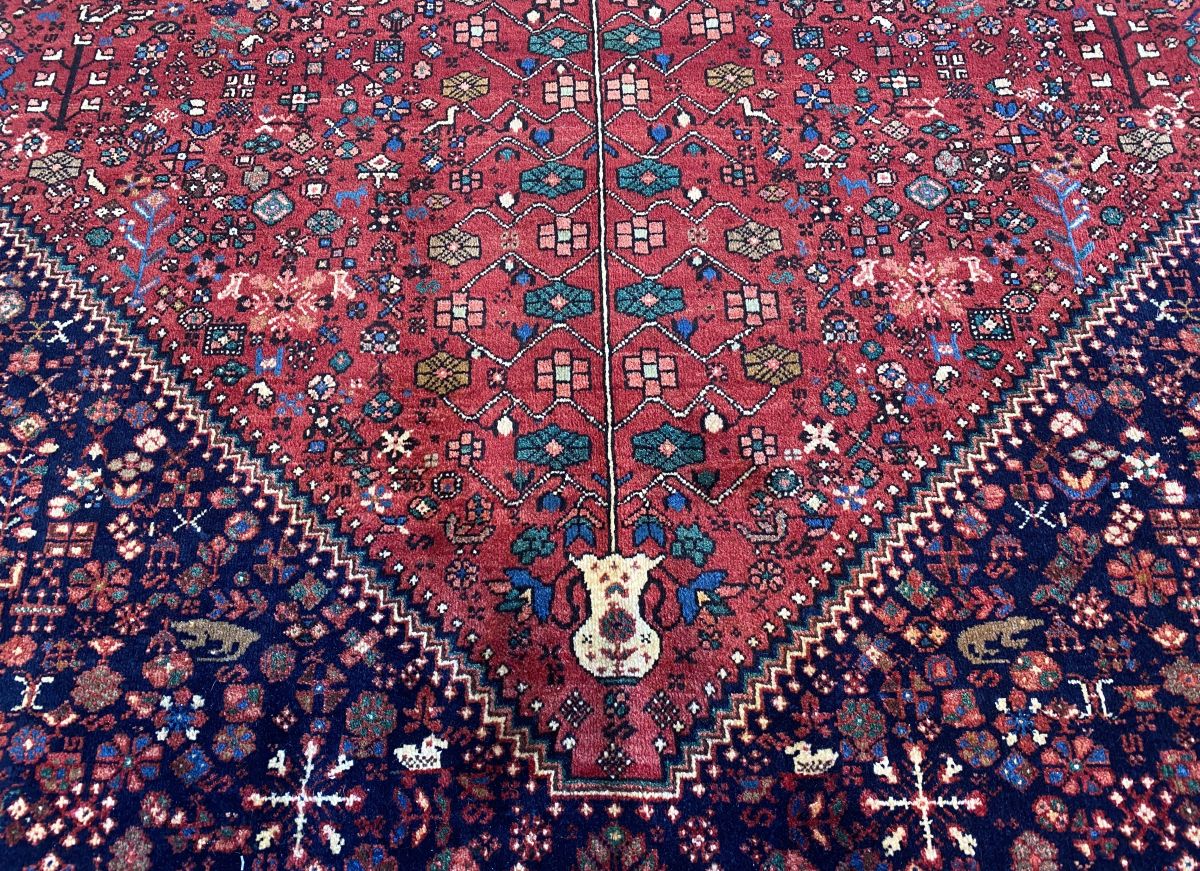 Hand-Knotted Tribal Persian Abadeh Carpet