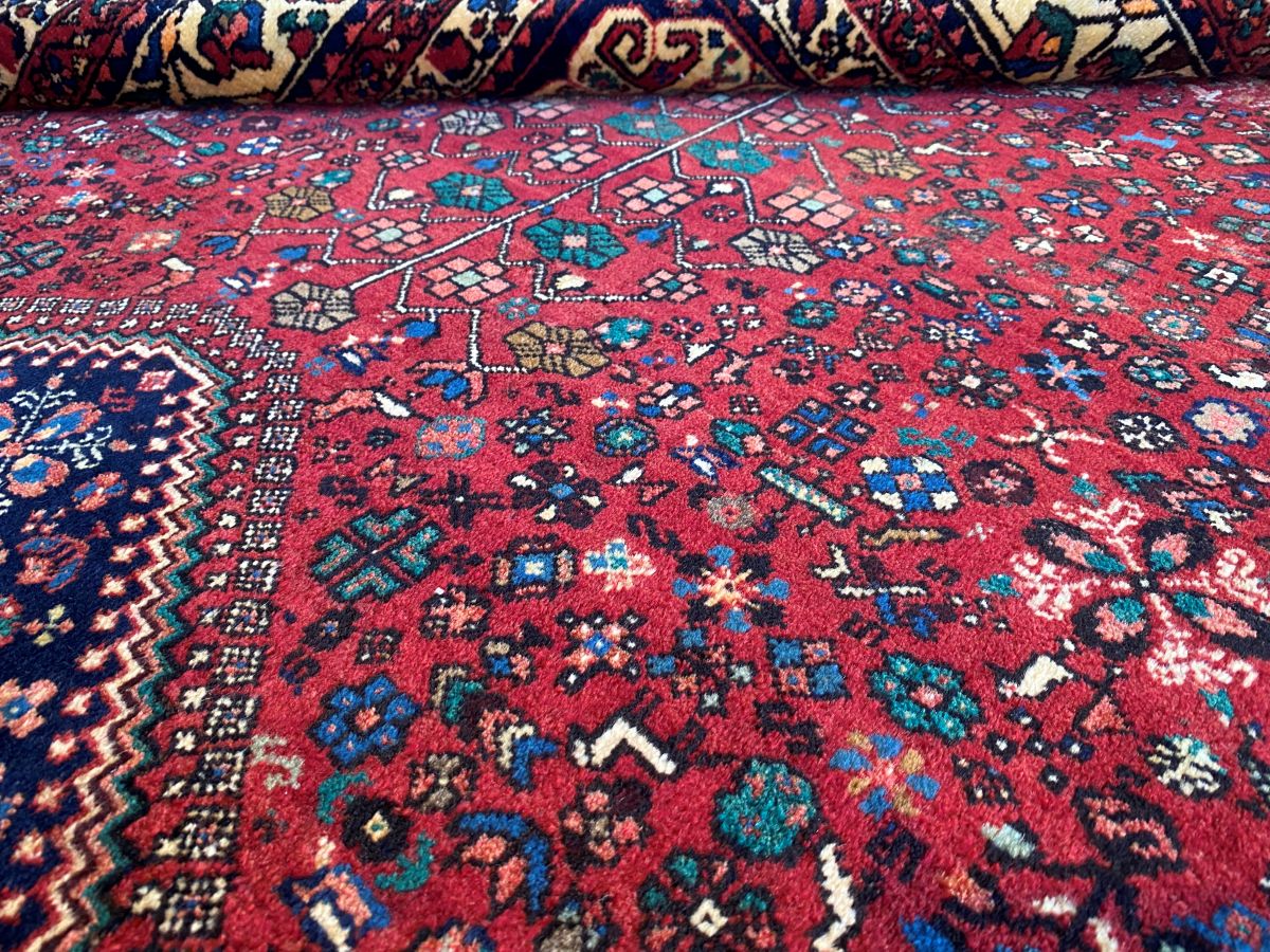 Hand-Knotted Tribal Persian Abadeh Carpet