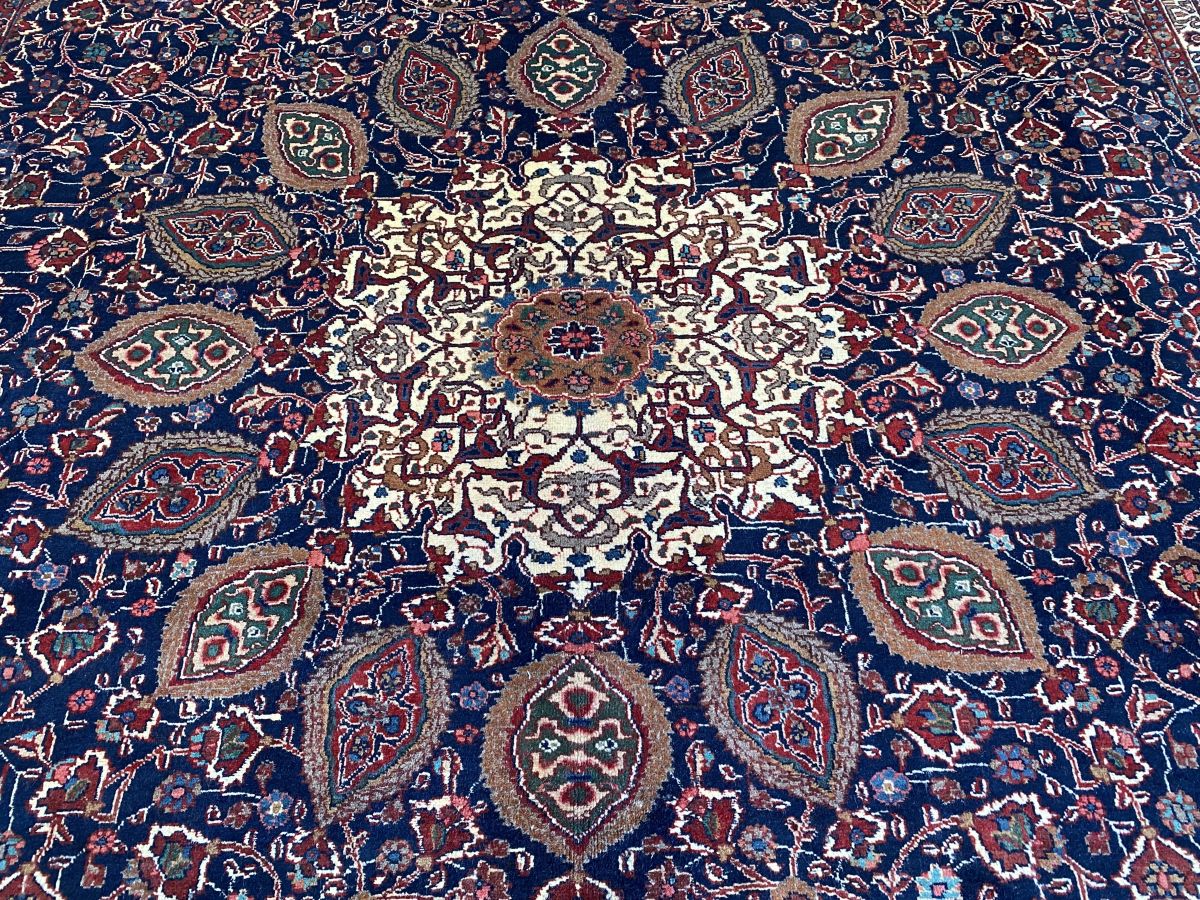 Hand-Knotted Persian Tabriz Sheikh Safi Carpet