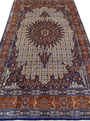 Fine Hand-Knotted Persian Birjand Mood Carpet