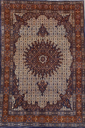 Fine Hand-Knotted Persian Birjand Mood Carpet