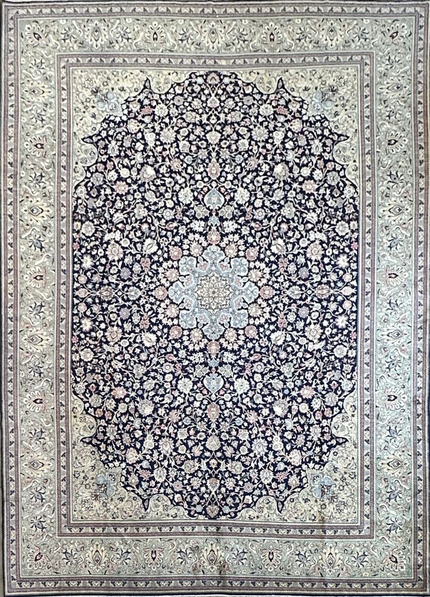 Superfine Hand-Knotted Persian Qum Carpet