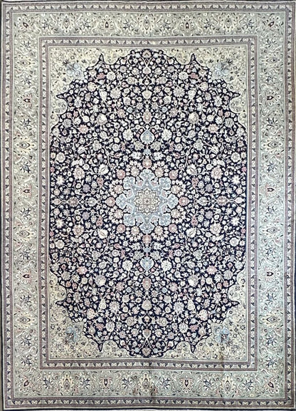 Superfine Hand-Knotted Persian Qum Carpet