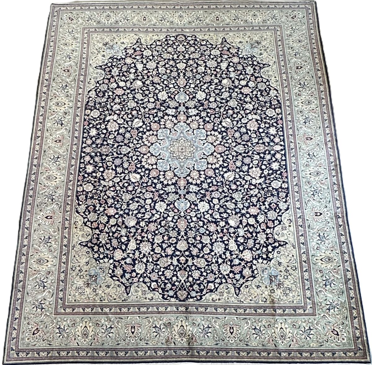 Superfine Hand-Knotted Persian Qum Carpet