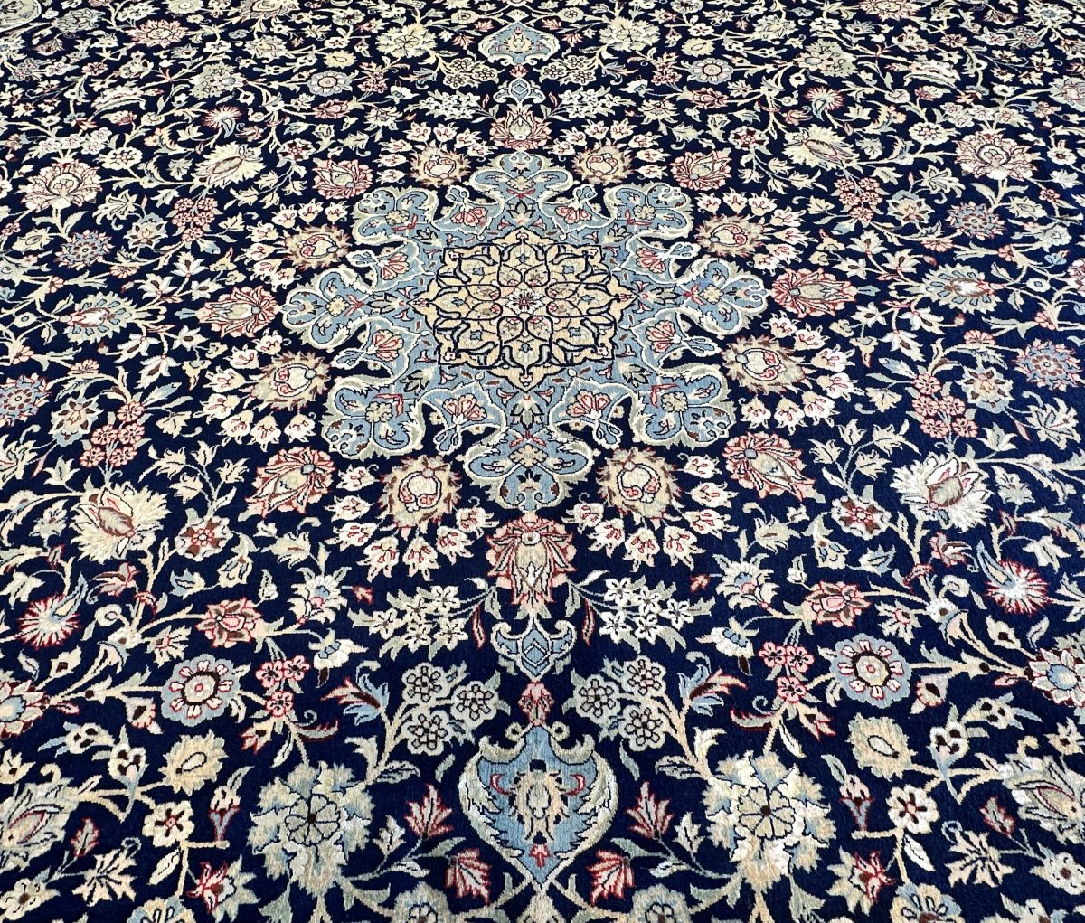 Superfine Hand-Knotted Persian Qum Carpet