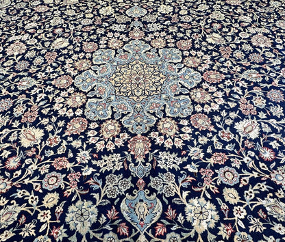 Superfine Hand-Knotted Persian Qum Carpet