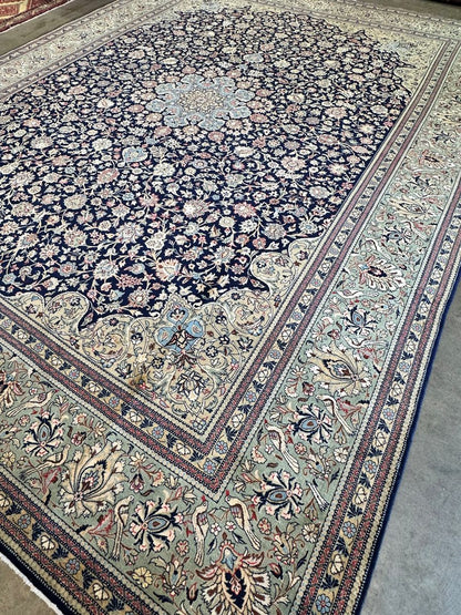 Superfine Hand-Knotted Persian Qum Carpet