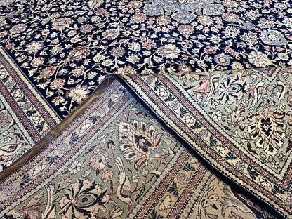 Superfine Hand-Knotted Persian Qum Carpet