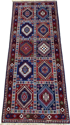 Fine Hand-Knotted Persian Yallameh Hall Runner