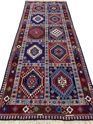 Fine Hand-Knotted Persian Yallameh Hall Runner