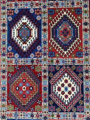 Fine Hand-Knotted Persian Yallameh Hall Runner