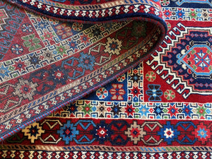 Fine Hand-Knotted Persian Yallameh Hall Runner