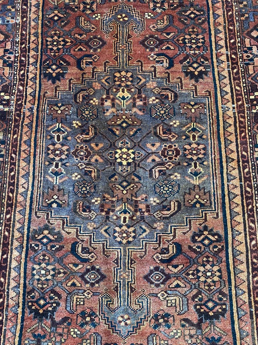Hand-Knotted Tribal Persian Khamseh Rug