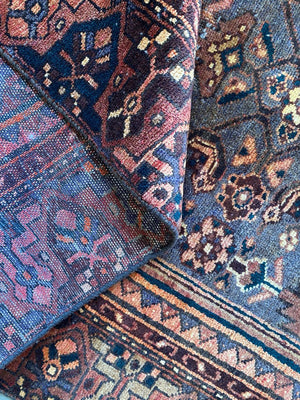 Hand-Knotted Tribal Persian Khamseh Rug