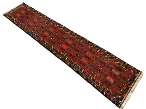 Hand-Knotted Tribal Persian Balouch Runner