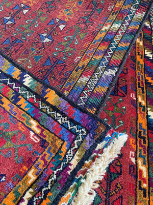 Hand-Knotted Tribal Persian Balouch Runner