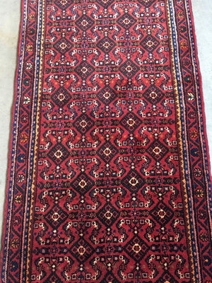 Handmade Persian Hossainabad Hall Runner