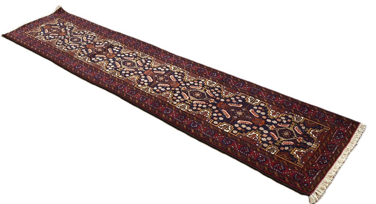 Hand-Knotted Persian Balouch Runner