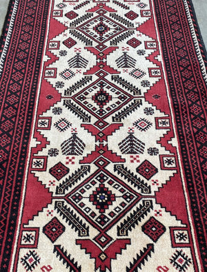 Hand-Knotted Tribal Persian Balouch Rug
