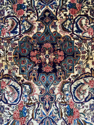 Superfine Hand-Knotted Persian Bidjar Tekkab Rug