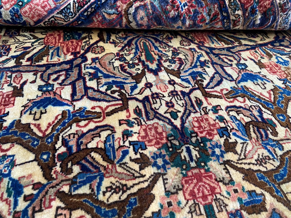 Superfine Hand-Knotted Persian Bidjar Tekkab Rug