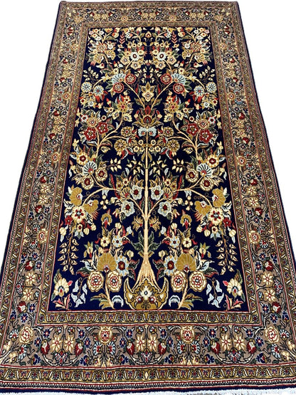 Fine Hand-Knotted Persian Qum Carpet