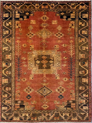 Hand-Knotted Tribal Persian Luri Rug