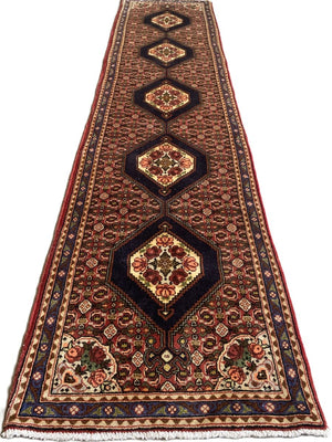 Fine Hand-Knotted Persian Bidjar Hall Runner