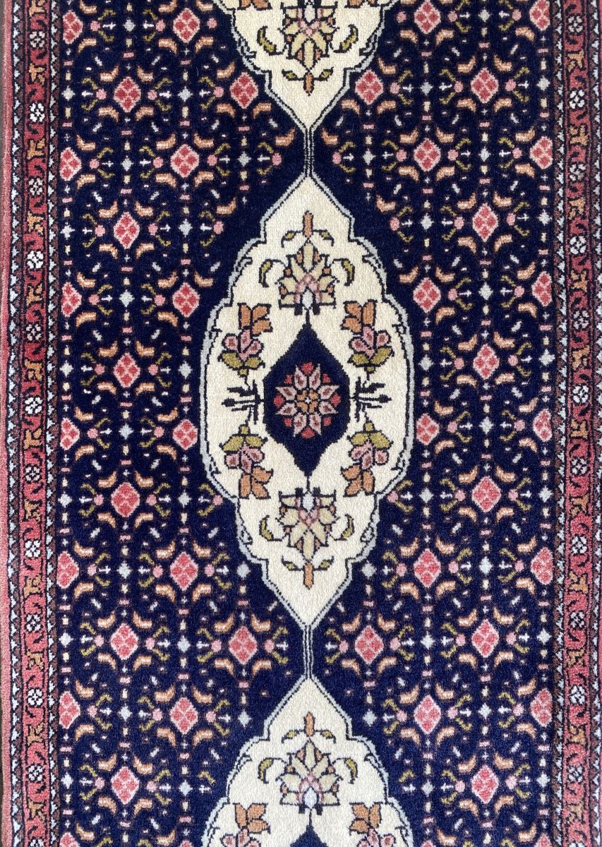 Hand-Knotted Persian Senneh Hall Runner