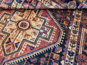 Hand-Knotted Tribal Persian Toyserkan Rug