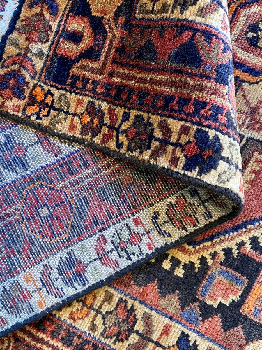 Hand-Knotted Tribal Persian Toyserkan Rug