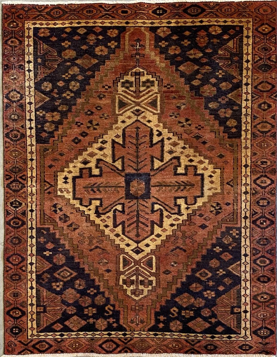 Hand-Knotted Tribal Persian Luri Rug