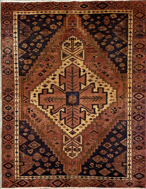 Hand-Knotted Tribal Persian Luri Rug