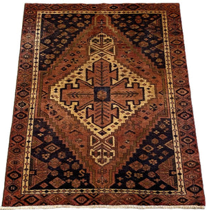 Hand-Knotted Tribal Persian Luri Rug