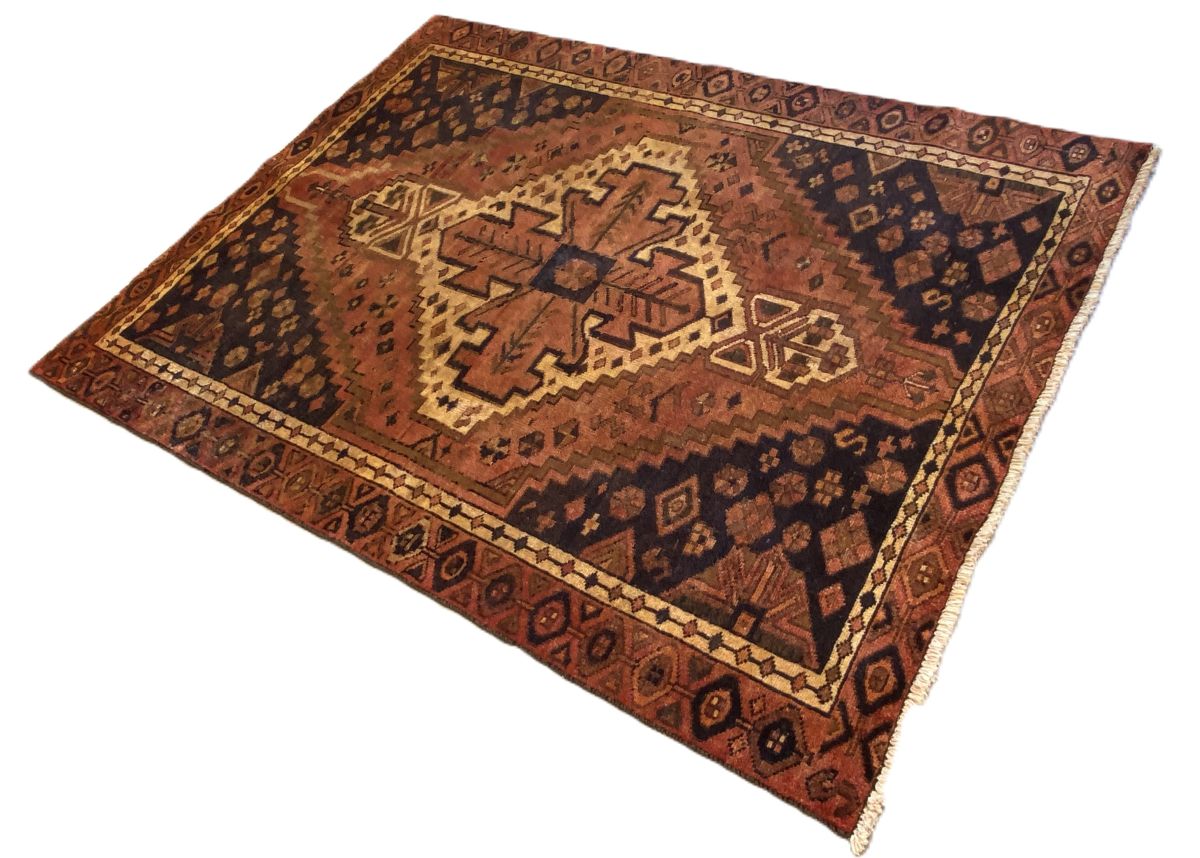 Hand-Knotted Tribal Persian Luri Rug